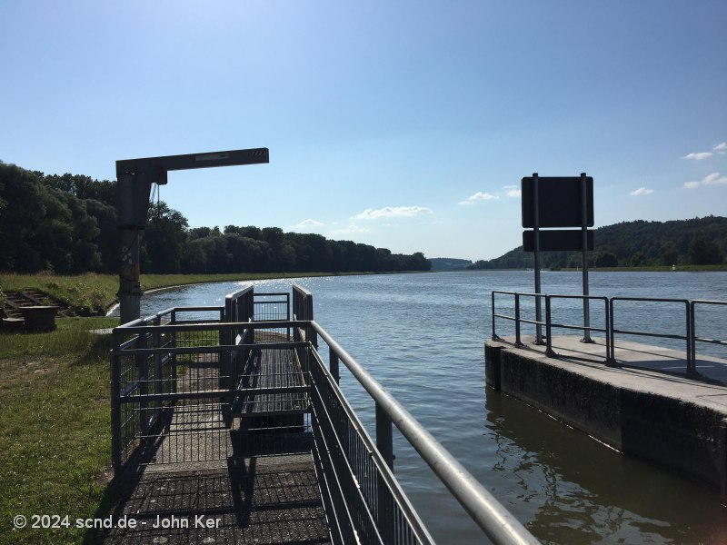 Das Oberwasser der Staustufe Bittenbrunn