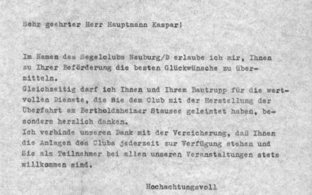 Sehr geehrter Herr Hauptmann Kaspar ....